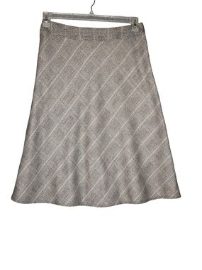 Anne Klein Textured Wool A-Line Skirt Size 6